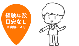 経験年数目安なし※実績により